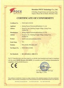 ROHS PASS Alcohol pad machine